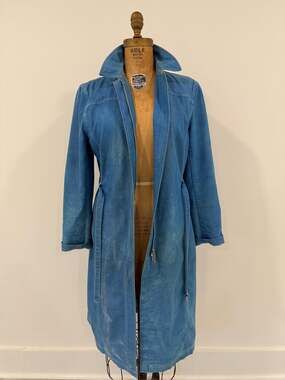 Classiques Entier Y2K Faded Denim Duster Coat - Large PTP 19"